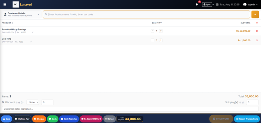 POS Billing Terminal